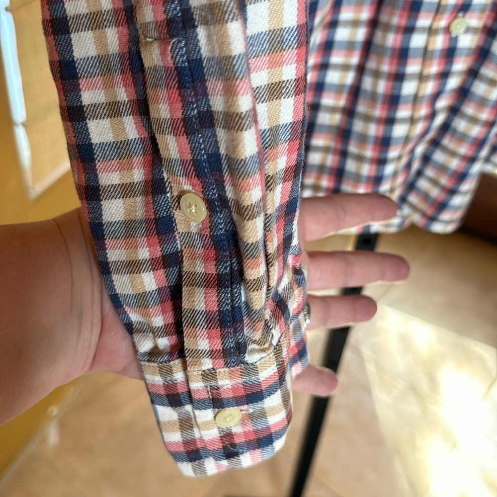Madewell Flannel Button-Up Plaid Shirt Size Medium - Picture 8 of 9